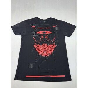 Neo4ic Exobody Human Graphic Gaming Short Sleeve Shirt Black AOP Men’s Large